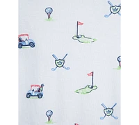 Little Me Baby Boys 3-Pk. Cotton Golf Bodysuits