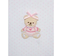 Little Me Baby Girls Bear Cotton Gift Box Set