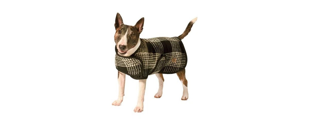 Chilly Dog Black & White Dog Blanket Coat