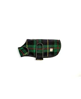 Chilly Dog Navy Plaid Coat