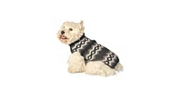 Chilly Dog Chilly Dogs Grey Diamonds Dog Sweater