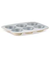 Bakken- Swiss Bake with Elegance: 6-Cup Cake/Muffin Pan Set - Blue, Teal, Marble, Golden, Cream - Aluminized Steel with Ceramic Non