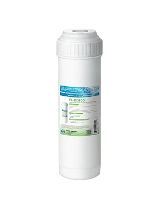 Apec Water Systems Apec KDF55 2.5"x10" Gac Water Filter Chlorine, Heavy Metal and Bacteria Reduction