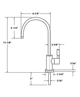 Apec Water Systems Apec Ceramic Disc Luxury Designer Reverse Osmosis Faucet - Brushed Nickel, Lead-Free