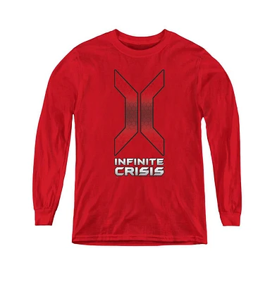 Infinite Crisis Boys Youth Title Long Sleeve Sweatshirts