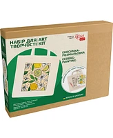 Rosa ROSATalent: Eco-Friendly Cotton Ecobag Coloring Kit – Lemons Design (220 Gsm, 38x42 cm)