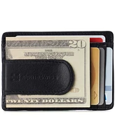 Alpine Swiss Mens Rfid Money Clip Leather Minimalist Wallet Card Case Id Window