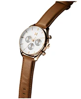 Mvmt Men's Airhawk Tan Leather Strap Watch 42mm