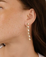 Ettika Polished Pebble Linear Dangle Earrings
