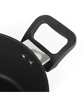 Oster Connelly 7 Piece Aluminum Premium Nonstick Pots and Pans Cookware Set W/ Induction & BakelteStay Cool Handle - Black