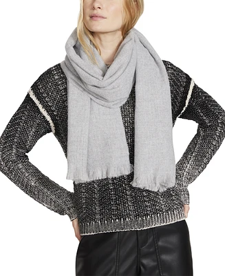 Steve Madden Women's Solid Twill Fringe-Trim Scarf