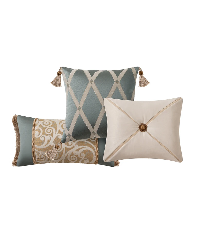 Waterford Anora 3 Piece Decorative Pillow Set