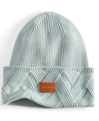 Cole Haan Lattice Cuff Beanie