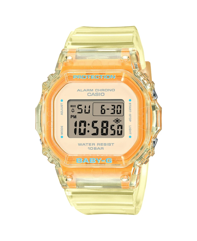 G-Shock Baby-g Women's Digital Yellow Resin Watch, 37.9mm BGD565SJ-9