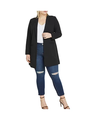 Eloquii Women's Long Essential Blazer