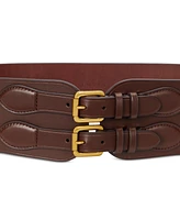 Lauren Ralph Lauren Women's Double Buckle Wide Belt