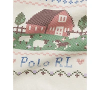 Polo Ralph Lauren Baby Fleece Barn Graphic-Print Dress