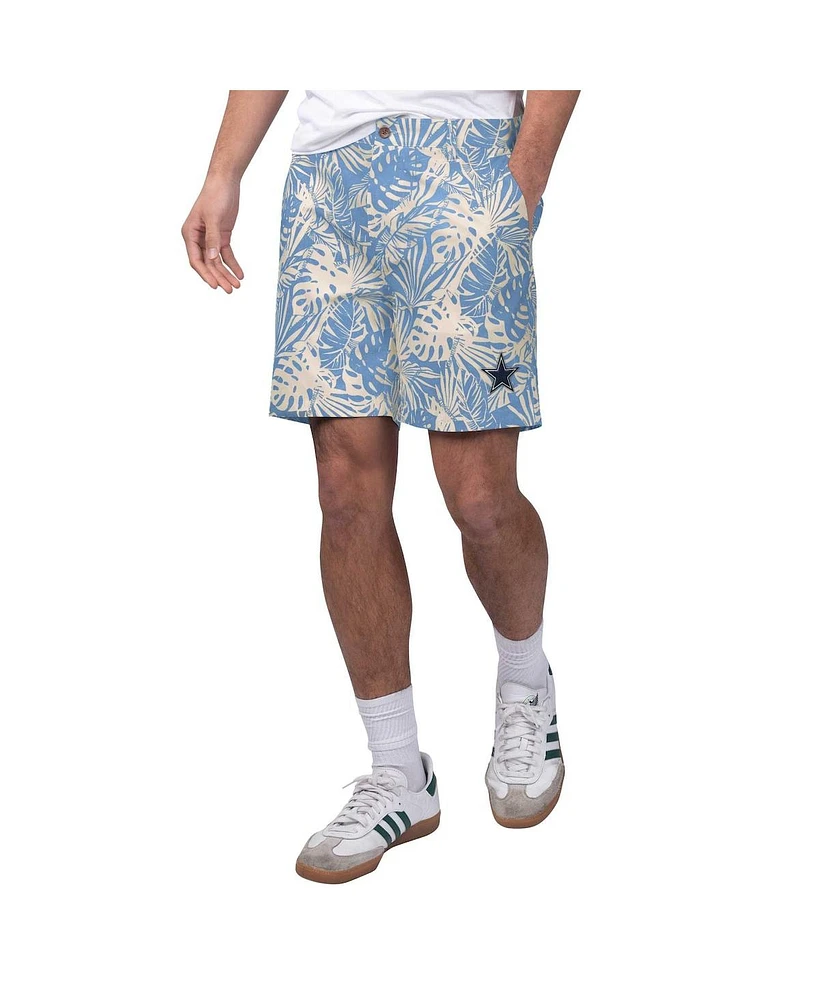 Margaritaville Men's Blue Dallas Cowboys Sand Washed Monstera Party Amphib Shorts