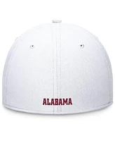 Nike Men's White/Crimson Alabama Crimson Tide Rise Swoosh Flex Hat