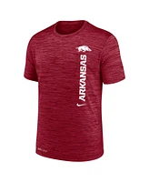 Nike Men's Cardinal Arkansas Razorbacks 2024 Sideline Velocity Legend Performance T-Shirt