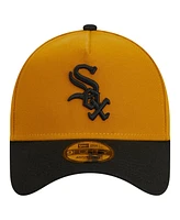 New Era Men's Gold/Black Chicago White Sox Rustic A-Frame 9FORTY Adjustable Hat