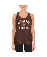 New Era Women's Brown Cleveland Browns 2024 Nfl Training Camp Tank Top