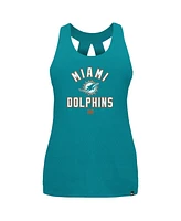 New Era Women's Aqua Miami Dolphins 2024 Nfl Training Camp Tank Top