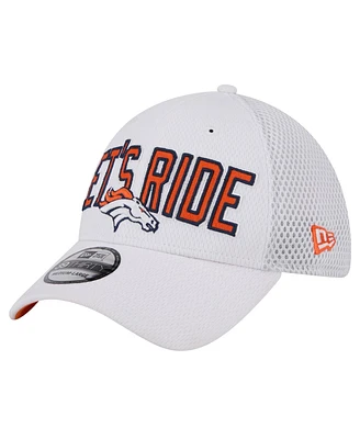 New Era Men's White Denver Broncos Breakers 39THIRTY Flex Hat