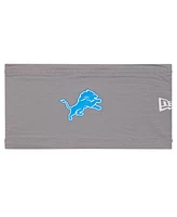 New Era Gray Detroit Lions Training Camp Coolera Headband