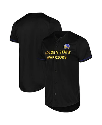 Fanatics Men's Black Golden State Warriors Pop Baseball Jersey