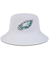 New Era Big Boys and Girls White Philadelphia Eagles 2024 Nfl Training Camp Bucket Hat