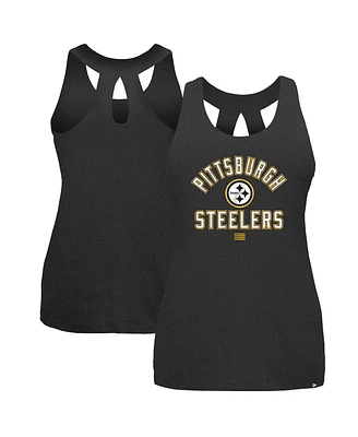 New Era Women's Black Pittsburgh Steelers 2024 Nfl Training Camp Tank Top