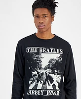 Hybrid Men's The Beatles Abbey Road Regular-Fit Printed Fleece Sweatshirt