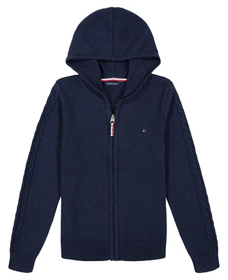 Tommy Hilfiger Big Girls Zip-Up Cardigan Sweater