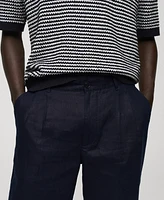 Mango Men's Relaxed Fit Pants