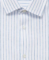 Mango Men's Regular-Fit Striped Cotton-Linen Shirt