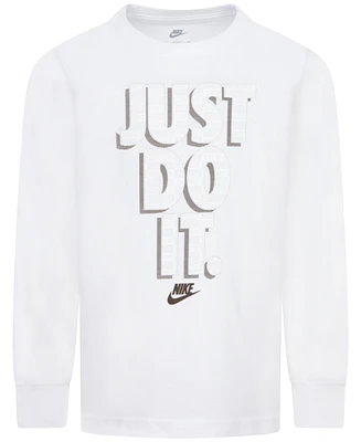 Nike Little Boys Long-Sleeve Just Do It Graphic T-Shirt