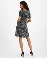 Connected Petite Tiered Sheath Dress