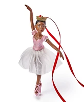 Holiday Lane Ballet En Pointe Ballerina in Dress Ornament, Created for Macy's