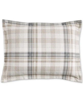 Charter Club Fireside Plaid Flannel Sham, King, Exclusively at Macy's