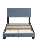 Boyd Sleep Chloe Linen Upholstered Platform Bed Frame