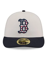 New Era Men's Black Boston Red Sox 2024 Fourth of July Low Profile 59FIFTY Fitted Hat