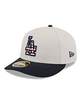 New Era Men's Black Los Angeles Dodgers 2024 Fourth of July Low Profile 59FIFTY Fitted Hat