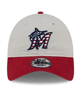 New Era Men's Red Miami Marlins 2024 Fourth of July 9TWENTY Adjustable Hat