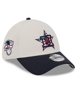 New Era Men's Black Houston Astros 2024 Fourth of July 39THIRTY Flex Hat