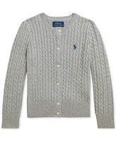 Polo Ralph Lauren Big Girls Cable-Knit Cotton Cardigan