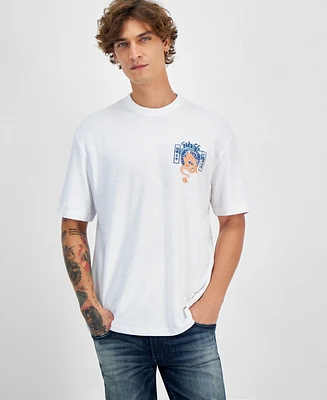 Guess Men's Tokyo Stamp Graphic T-Shirt