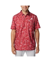 Columbia Men's Crimson Alabama Tide Super Slack Omni-Wick Button-Up Shirt