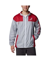 Columbia Men's Carolina Gray Alabama Crimson Tide Flash Challenger Omni-Shade Full-Zip Windbreaker Hoodie Jacket