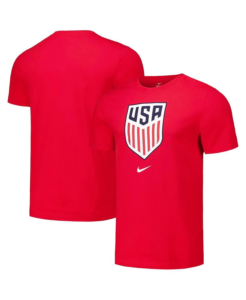 Nike Men's Red Usmnt Crest Core T-Shirt